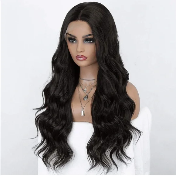 💜 ALYSSA 22” BLACK BODY WAVE Lace Front Wig💜*NWT